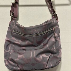 Coach Gray and Pink shoulder Bag